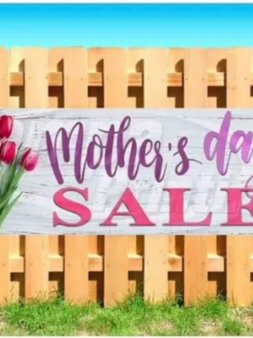 Mother's Day SALE Banner - Pink & Purple Text
